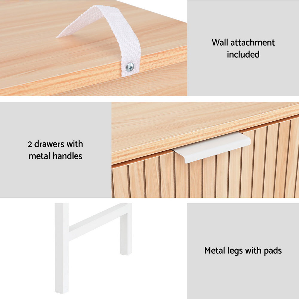 Artiss Console Table with 2 Drawers
