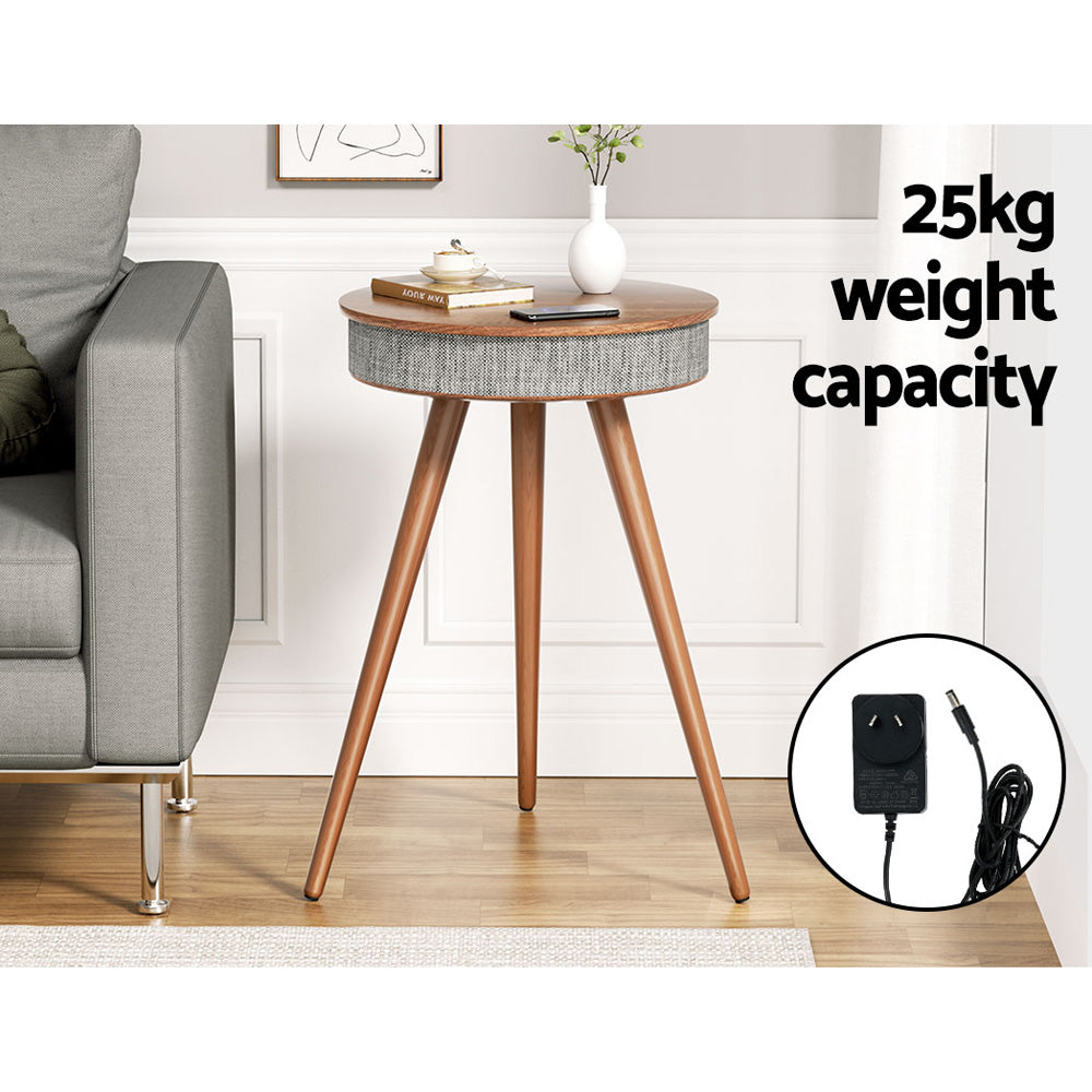 Artiss Crewe Coffee Table with Wireless Charging Bluetooth Speaker
