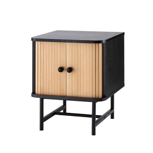 Artiss Boris Bedside Table with Sliding Doors
