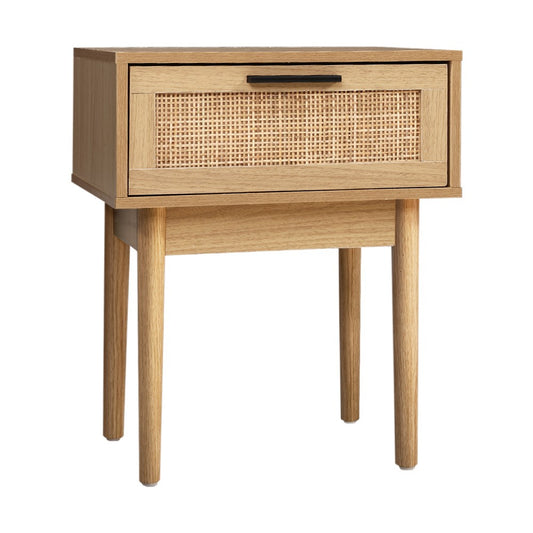 Artiss Bedside Table - Rattan
