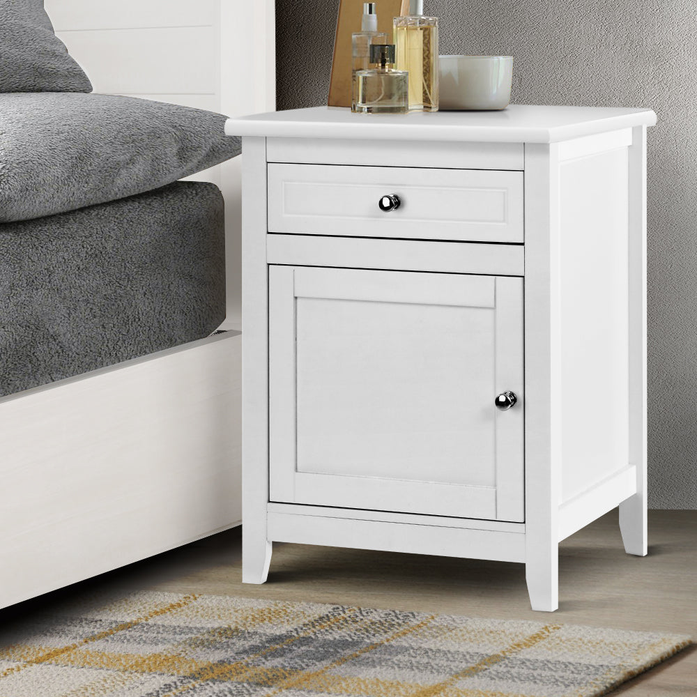 Artiss Gustav Bedside Tables - White