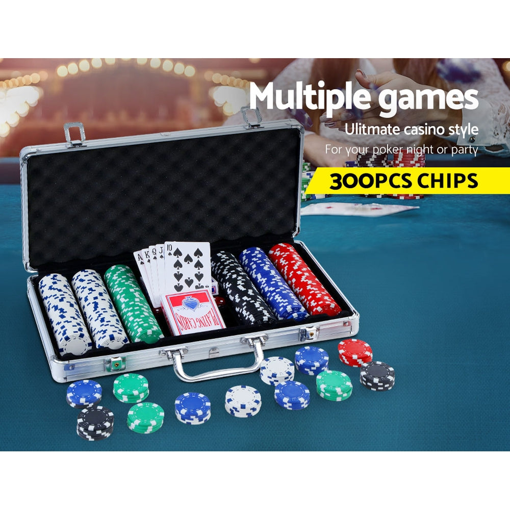 Poker Cards & Chips Set - 300 pieces