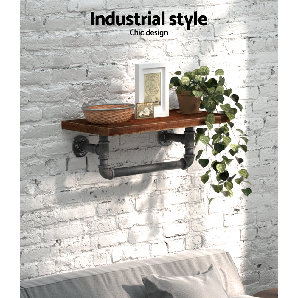 Artiss Ives Floating DIY Pipe Shelf