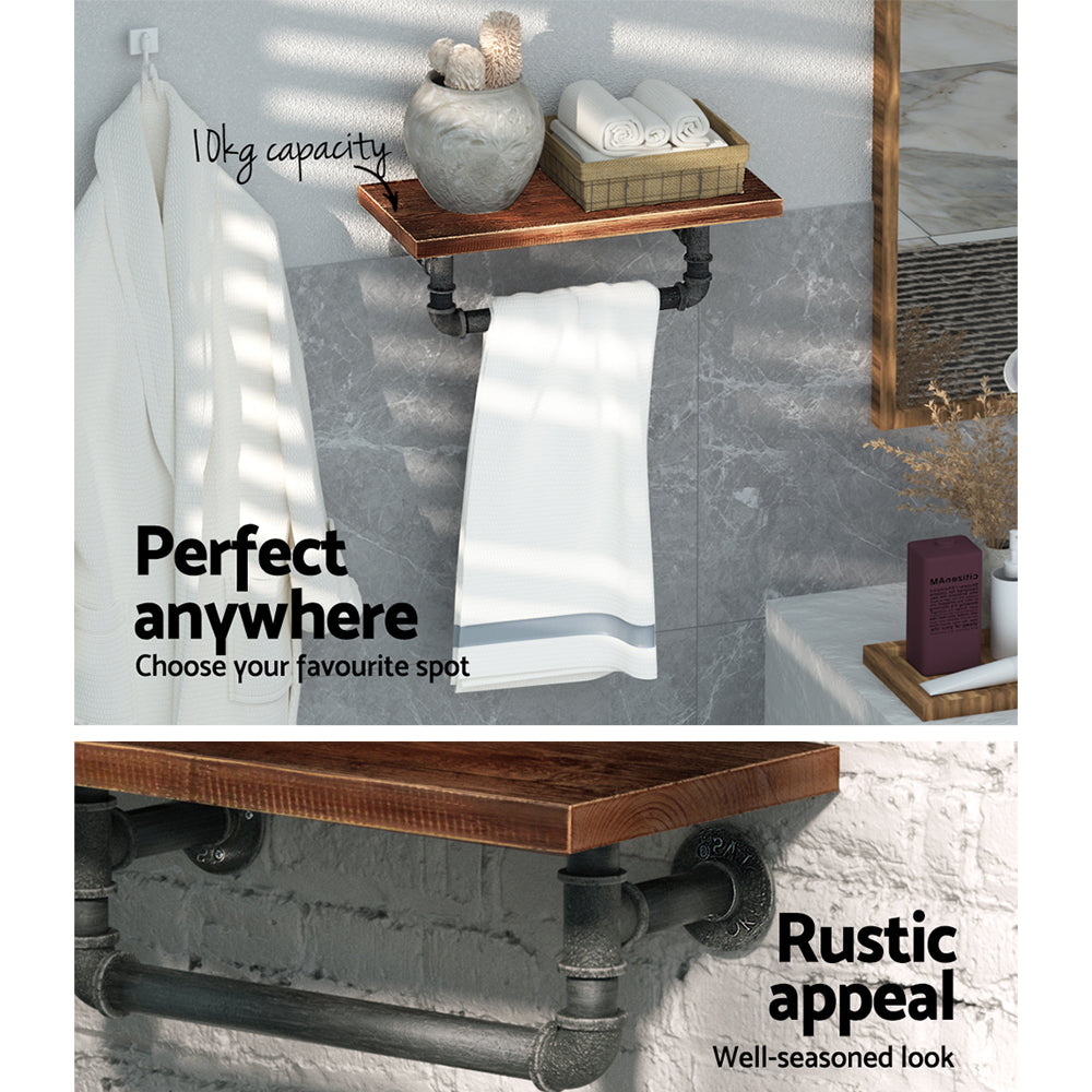 Artiss Ives Floating DIY Pipe Shelf