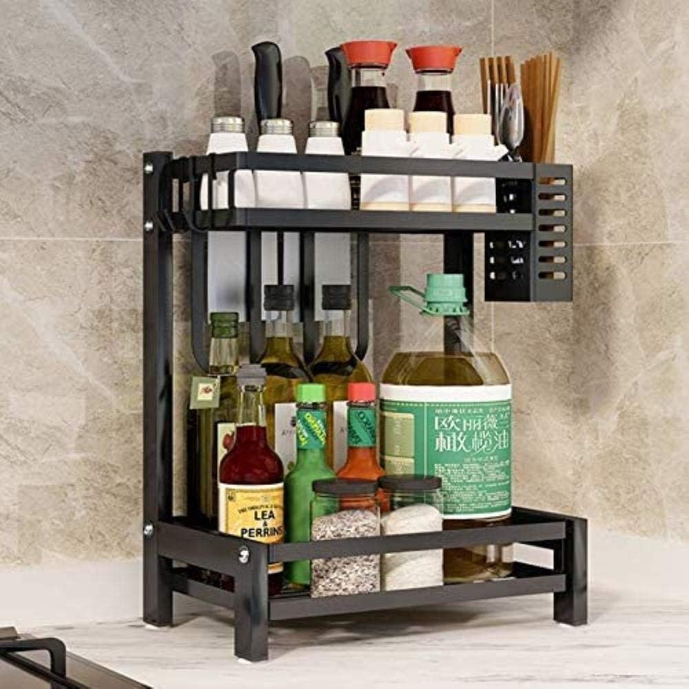 Carla Home 2-Tier Kitchen Spice Rack Organizer