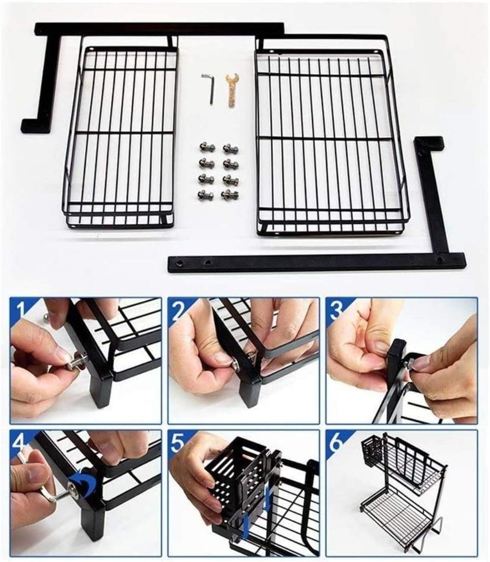 Carla Home 2-Tier Kitchen Spice Rack Organizer