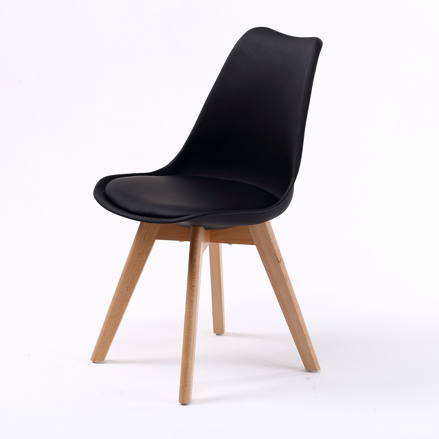 La Bella Padded Dining Cafe Chairs x 4  - Black