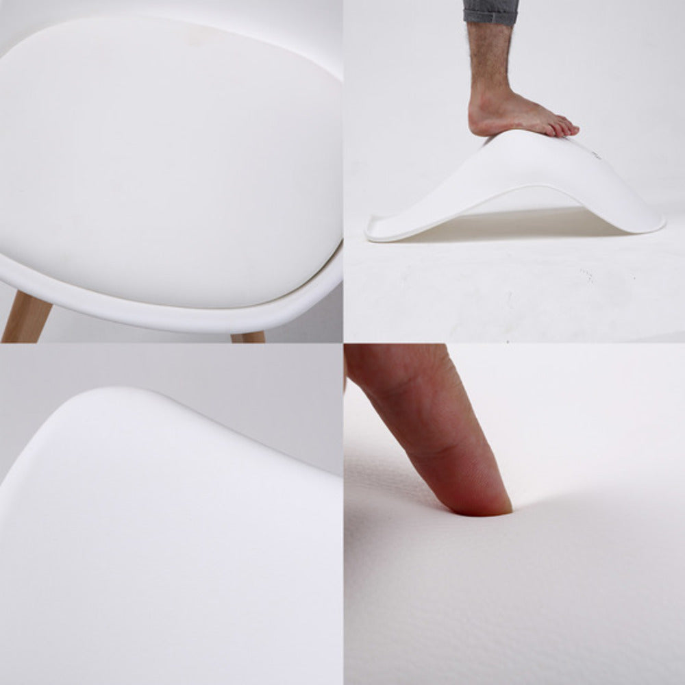 La Bella Padded Dining Cafe Chairs x 4  - White