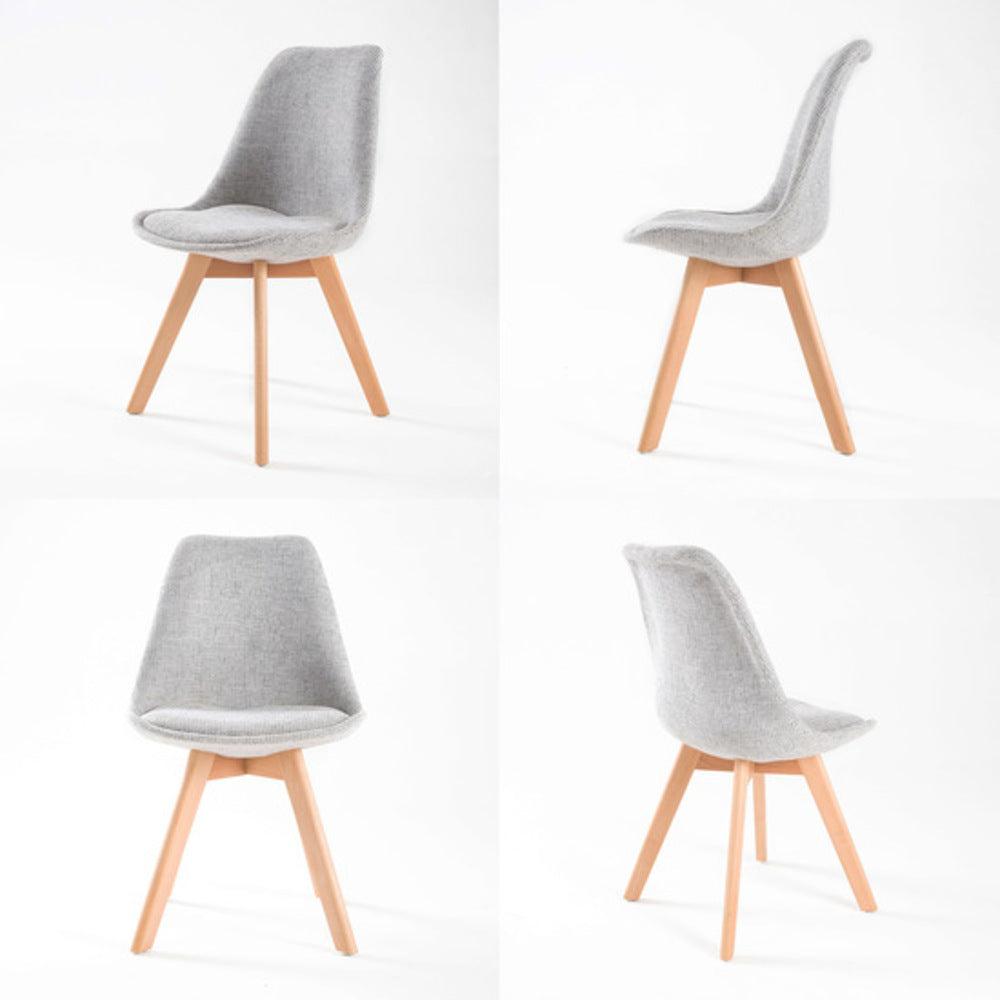 La Bella Padded Dining Cafe Chairs x 4 - Grey