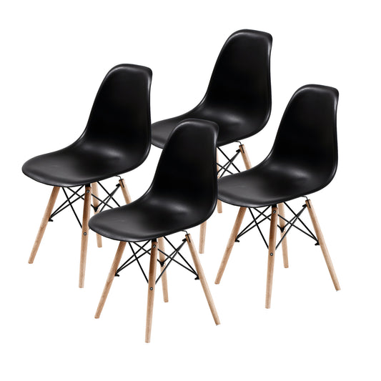 La Bella Dining Cafe Chair x 4 - Black