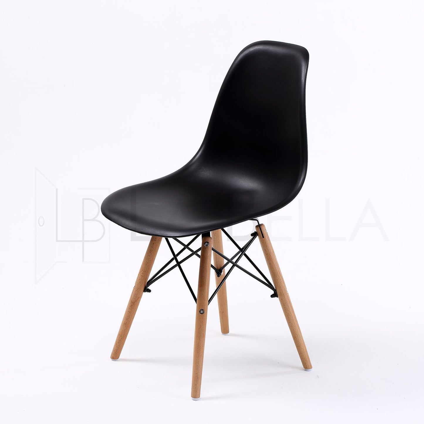 La Bella Dining Cafe Chair x 4 - Black