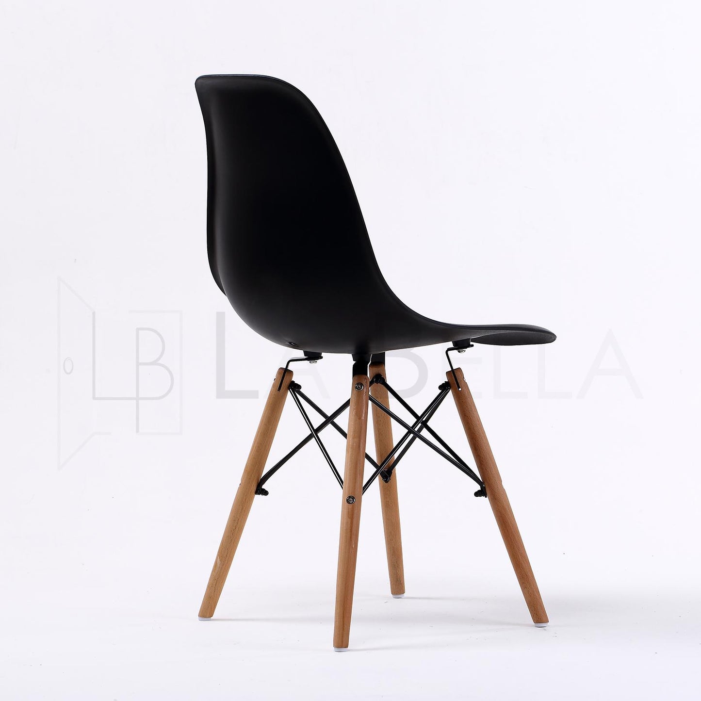 La Bella Dining Cafe Chair x 4 - Black