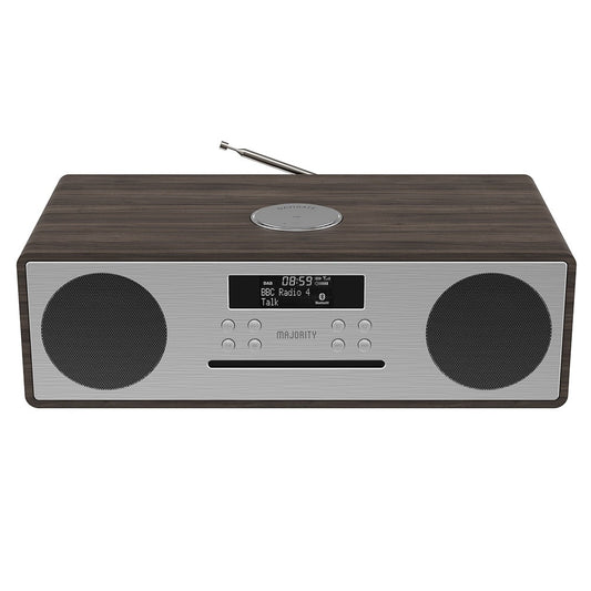 Majority Oakington Bluetooth, DAB Radio & CD Player - Walnut
