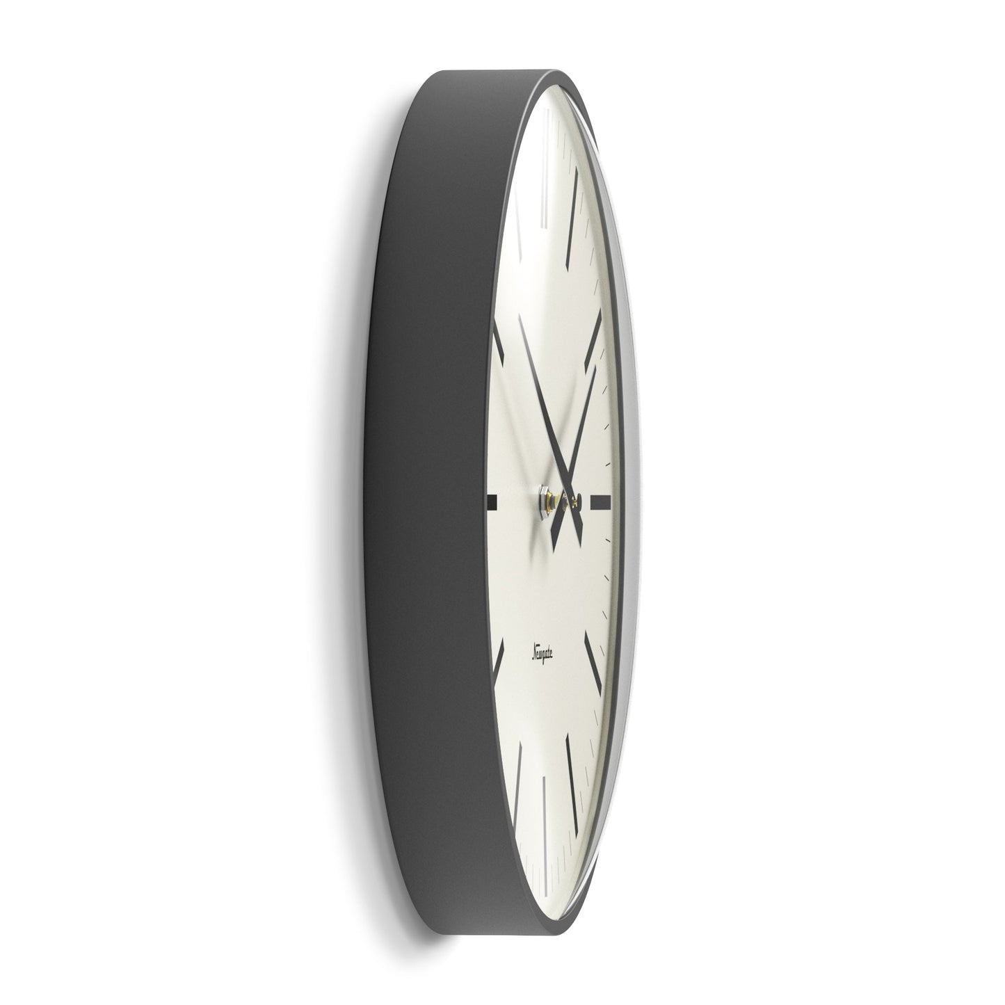 Newgate Radio City Wall Clock Marker Dial - Matte Blizzard Grey