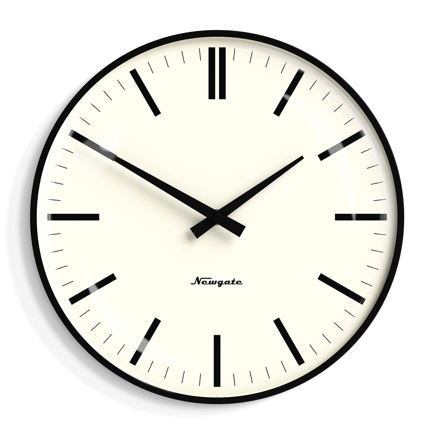 Newgate Radio City Wall Clock Marker Dial - Matte Black