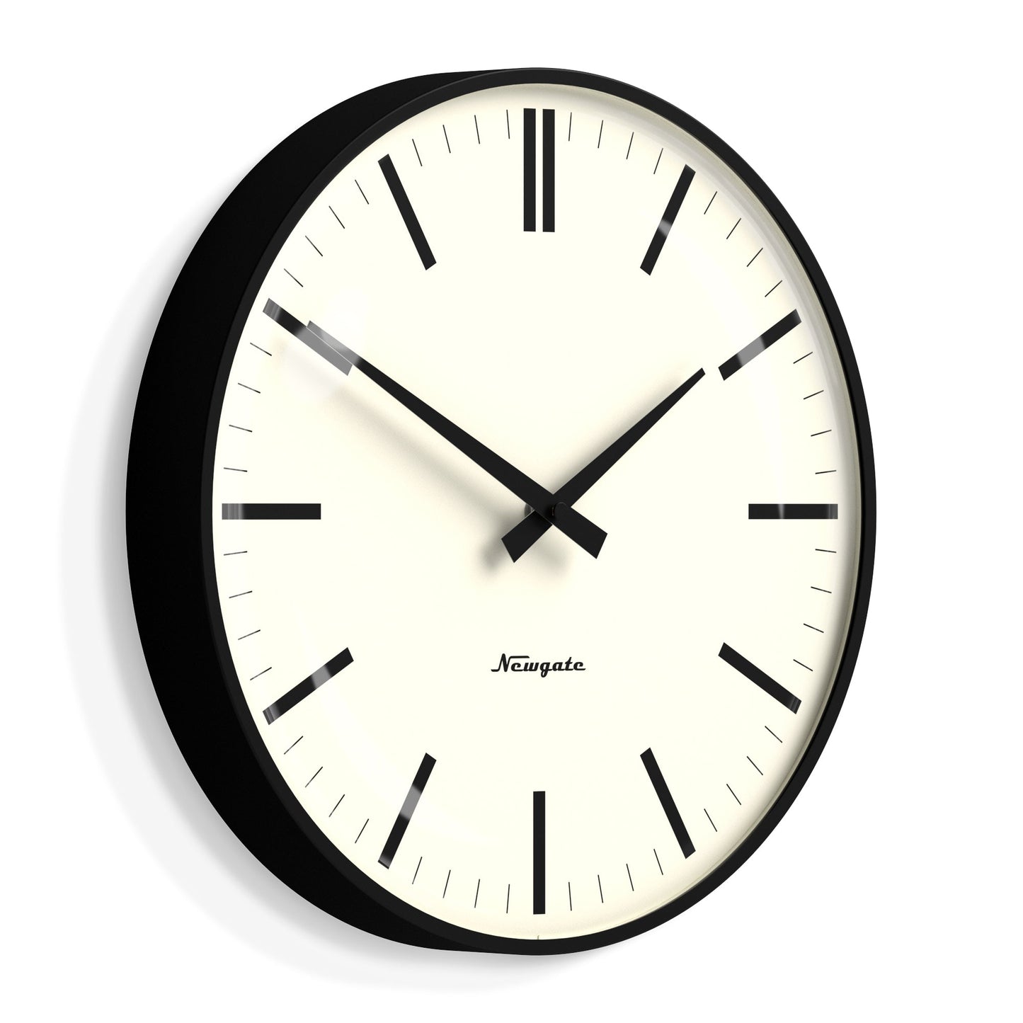 Newgate Radio City Wall Clock Marker Dial - Matte Black