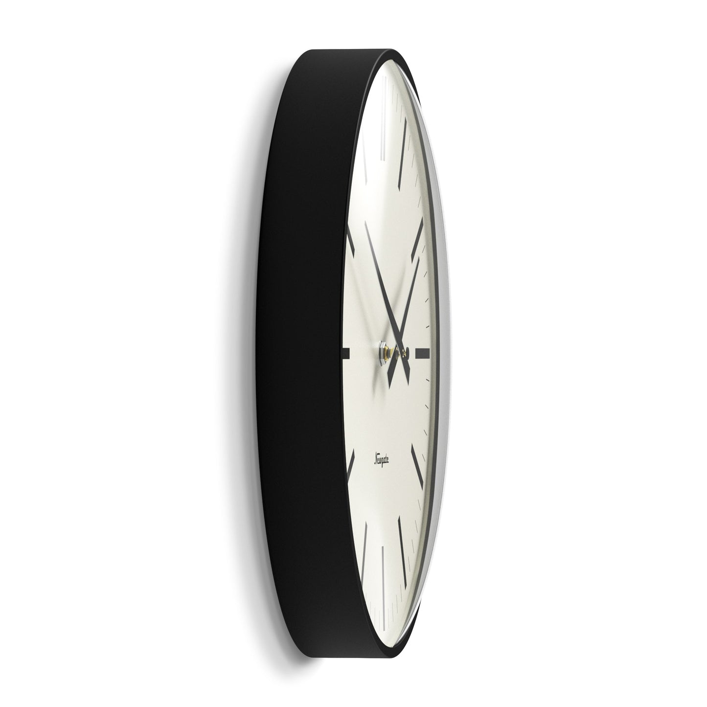 Newgate Radio City Wall Clock Marker Dial - Matte Black