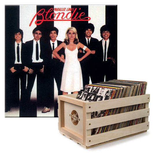 Blondie - Parallel Lines - Vinyl Album & Crosley Record Storage Crate Bundle