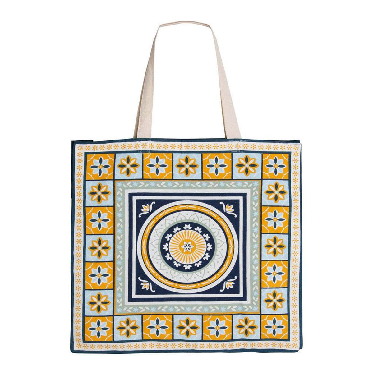 J Elliot Home Kasbah Cotton Tote Shopping Bag - Blue