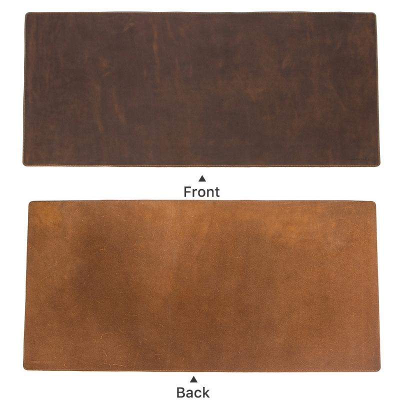 Retro Crazy Horse Leather Anti Slip Desk Pad