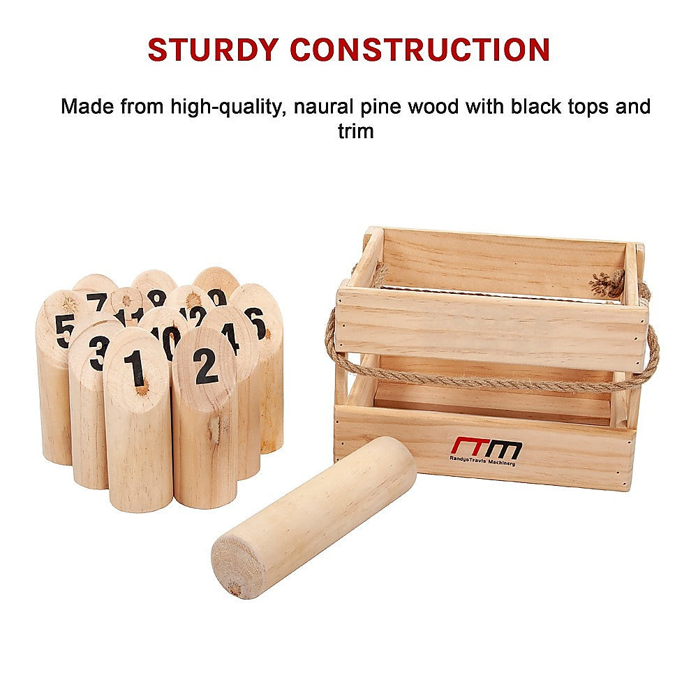 Number Toss Wooden Game Set