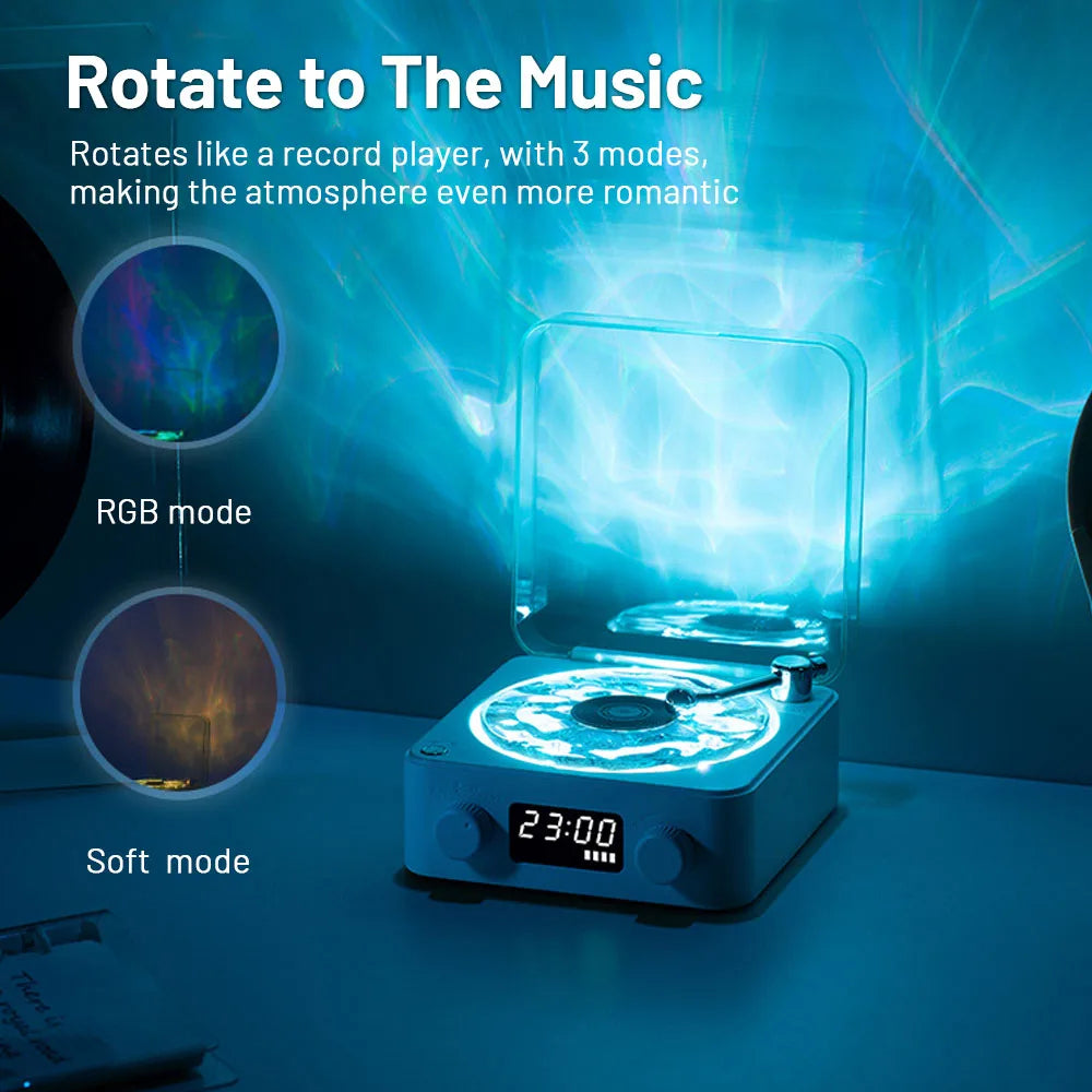 Record Player Bluetooth Sleep Sound Machine - Black