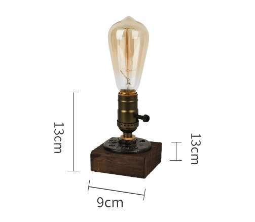 Rustic Industrial Table Lamp