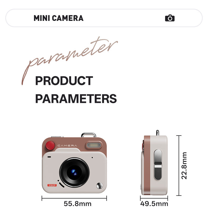 Mini Retro Digital Camera – Pocket-Sized Fun with Vintage Style