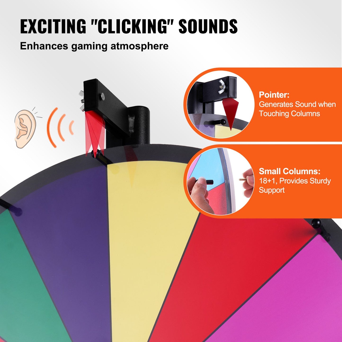 Vevor Spinning Prize Wheel with Dry Erase
